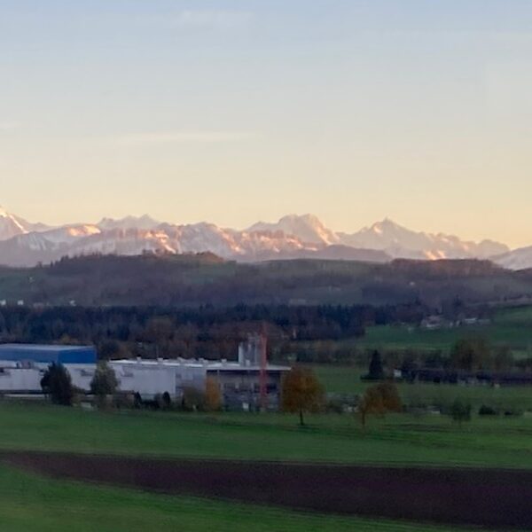 traumhafte Sicht auf der Heimfahrt