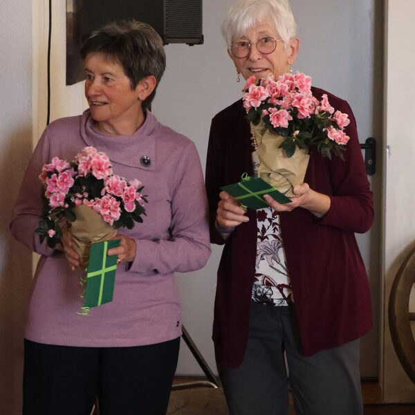 abtretende Rechnungsrevisorinnen Josy und Bernadette
