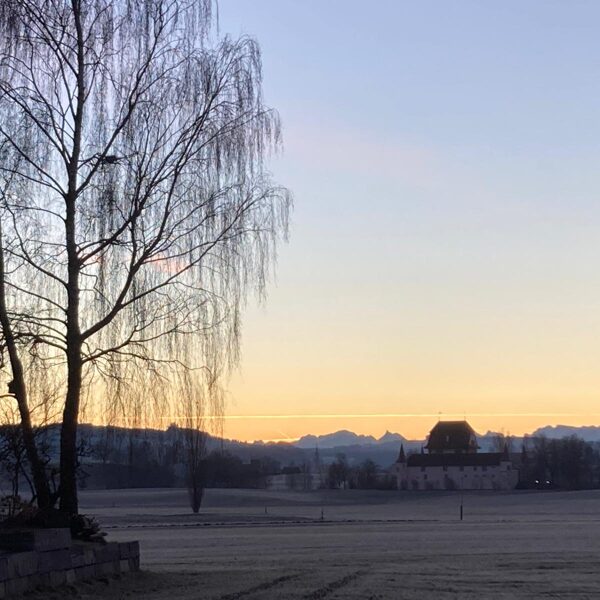 super Morgenstimmung für die Januarwanderung