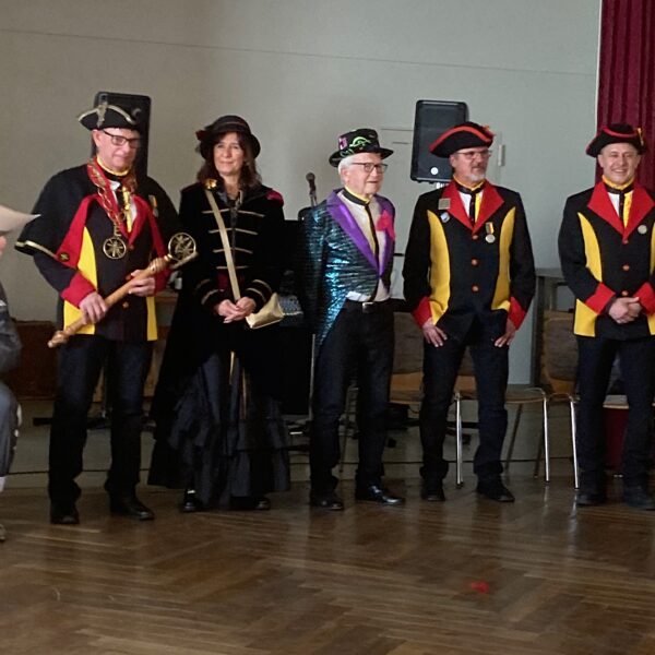 Zunftmeisterpaar mit Gefolge