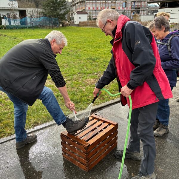 Schuhputzaktion........