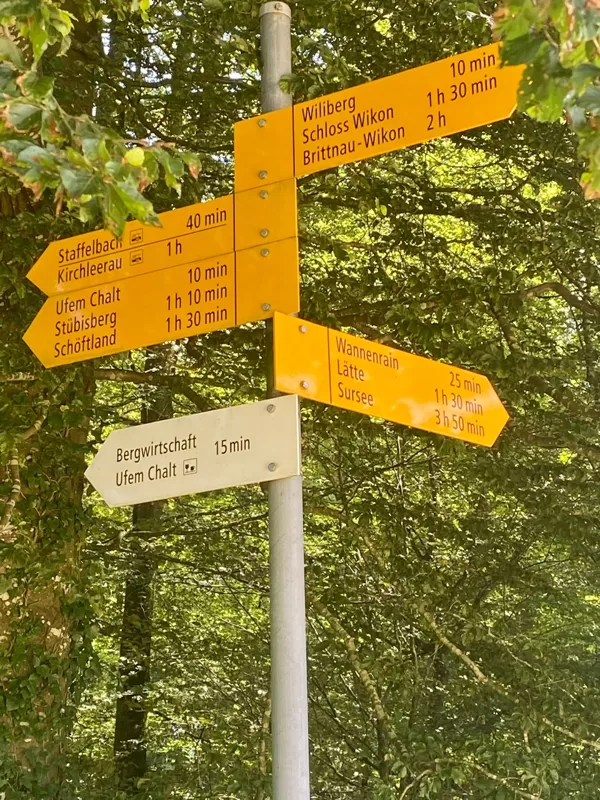 In Richtung "ufem Chalt"