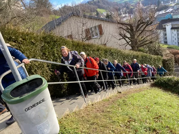 Treppe hoch zum Rest.Terasse, Wolhusen