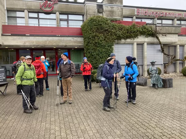 Start nach dem Znüni-Kaffee