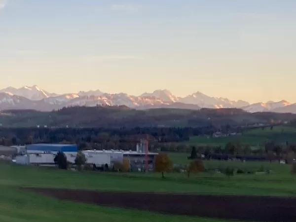 traumhafte Sicht auf der Heimfahrt