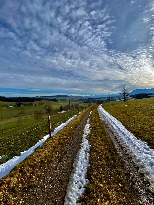 Der Weg liegt vor uns und mit staunendem Blick in die Ferne!