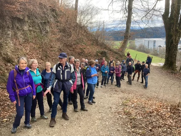 Aufstieg am Galgenberg zum Ankenloch