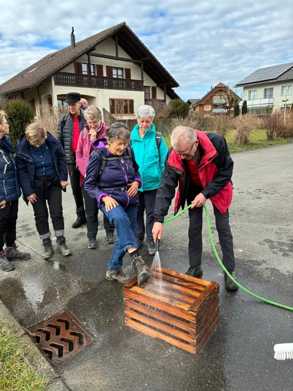vor dem Egghuusbesuch