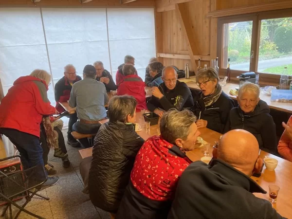 beim gemütliches Beisammensein