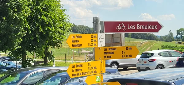 Weiterfahrt nach les Breuleux...