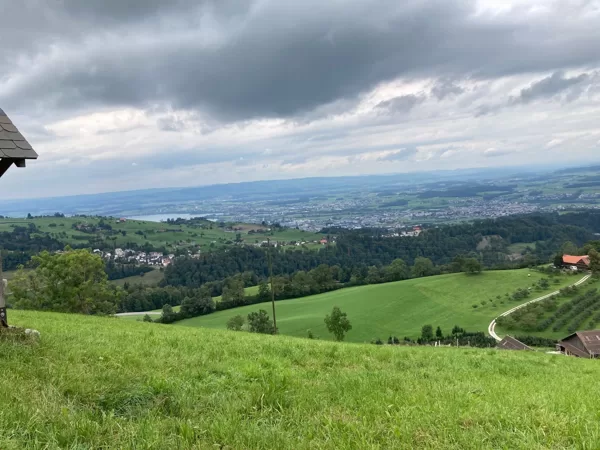tolle Aussicht vom Rest. Gubel aus